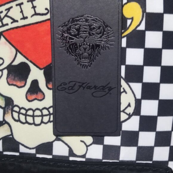 Checkered Ed hardy mini backpack main image 6